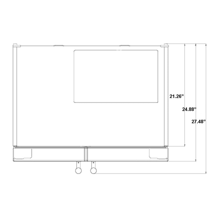 Forno Salerno -  33" Side by side built-in refrigerator 15.6cuft SS Color FFRBI1805-33SB