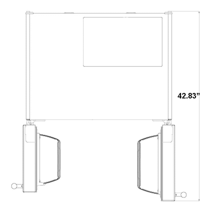 Forno Salerno -  33" Side by side built-in refrigerator 15.6cuft SS Color FFRBI1805-33SB