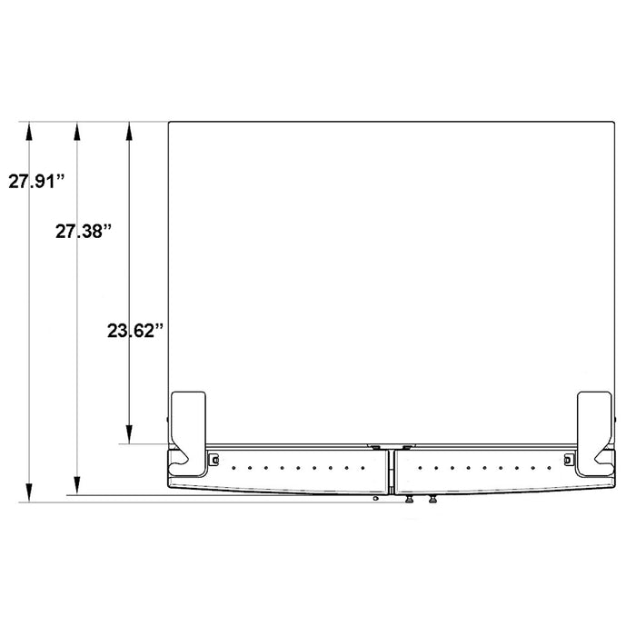 Forno Bovino 33" French Door Refrigerator in SS, 19cuft FFFFD1907-33SB