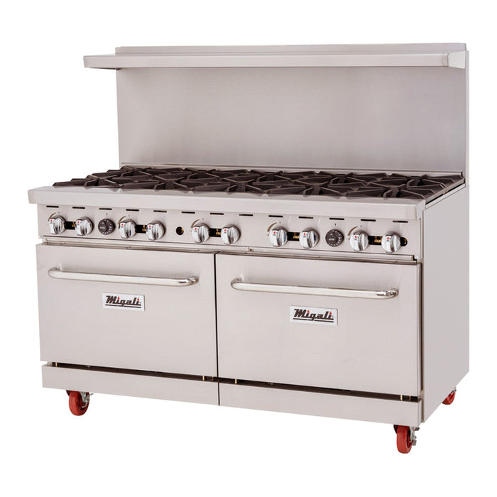 Migali Competitor Series®  60” Wide, 10 Burner Liquid Propane Range C-RO10-LP