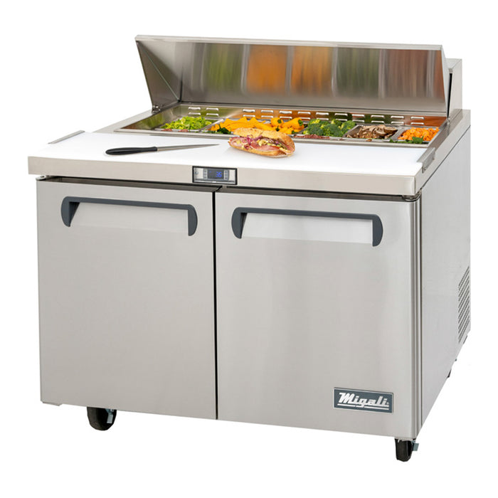 Migali Competitor Series® 48” Wide Refrigerated Counter/Sandwich Prep Table C-SP48-12-HC