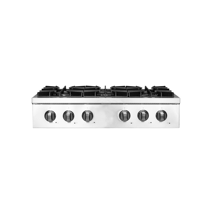 Forno Lseo 36"  Gas Rangetop, 6 Burners, Griddle FCTGS5737-36