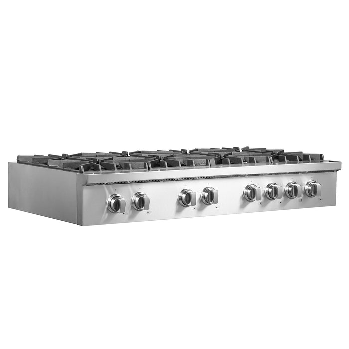 Forno Lseo 48"  Gas Rangetop, 8 Burners, Griddle FCTGS5737-48