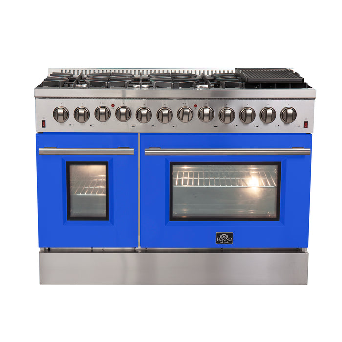 Forno Maniago - 48" Gold Freestanding Dual Fuel Range FFSGS6156-48