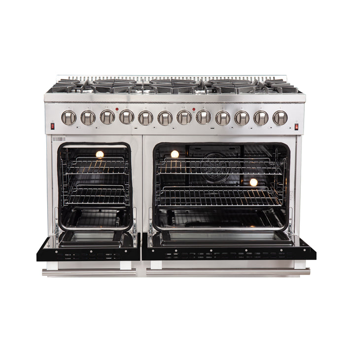 Forno Maniago - 48" Gold Freestanding Dual Fuel Range FFSGS6156-48