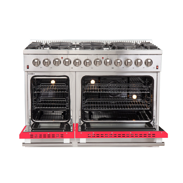 Forno Maniago - 48" Gold Freestanding Dual Fuel Range FFSGS6156-48