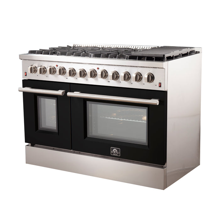 Forno Maniago - 48" Gold Freestanding Dual Fuel Range FFSGS6156-48