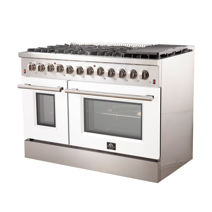 Forno Maniago - 48" Gold Freestanding Dual Fuel Range FFSGS6156-48