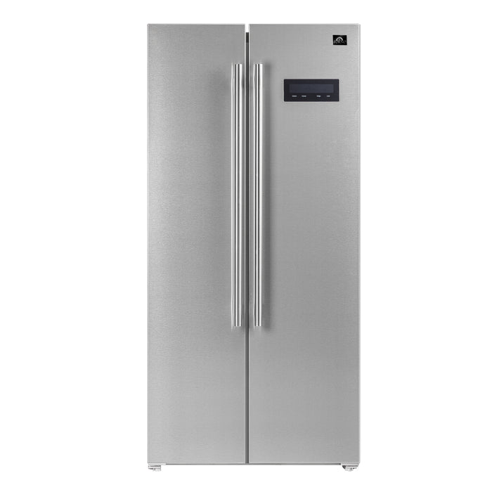 Forno Salerno -  33" Side by side built-in refrigerator 15.6cuft SS Color FFRBI1805-33SB