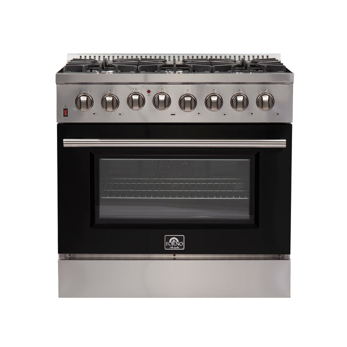 Forno Maniago - 36" Gold Freestanding Dual Fuel Range FFSGS6156-36