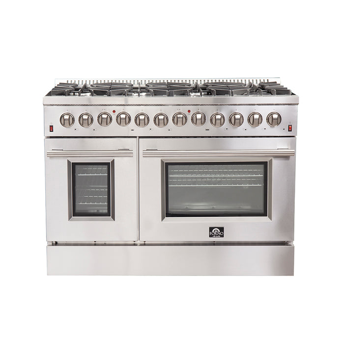 Forno Maniago - 48" Gold Freestanding Dual Fuel Range FFSGS6156-48