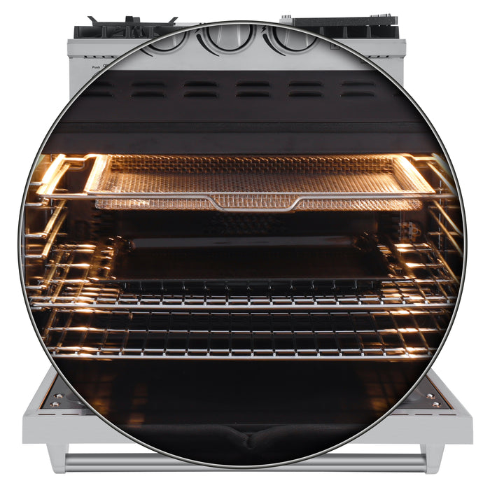 Forno Livorno 30" Gas Range, 4 Burners FFSGS6228-30S