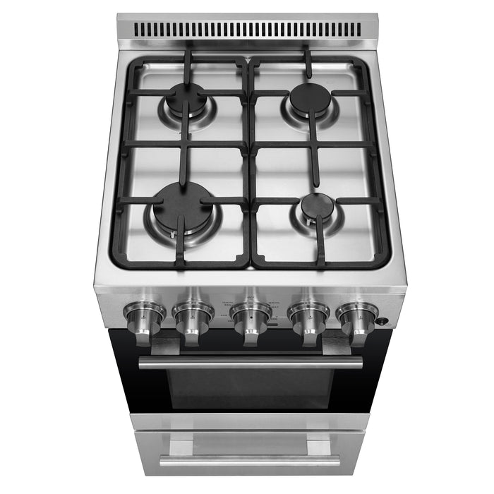 FORNO Chioano 20" Pro-style Gas Range, 4 Burners FFSGS6265-20